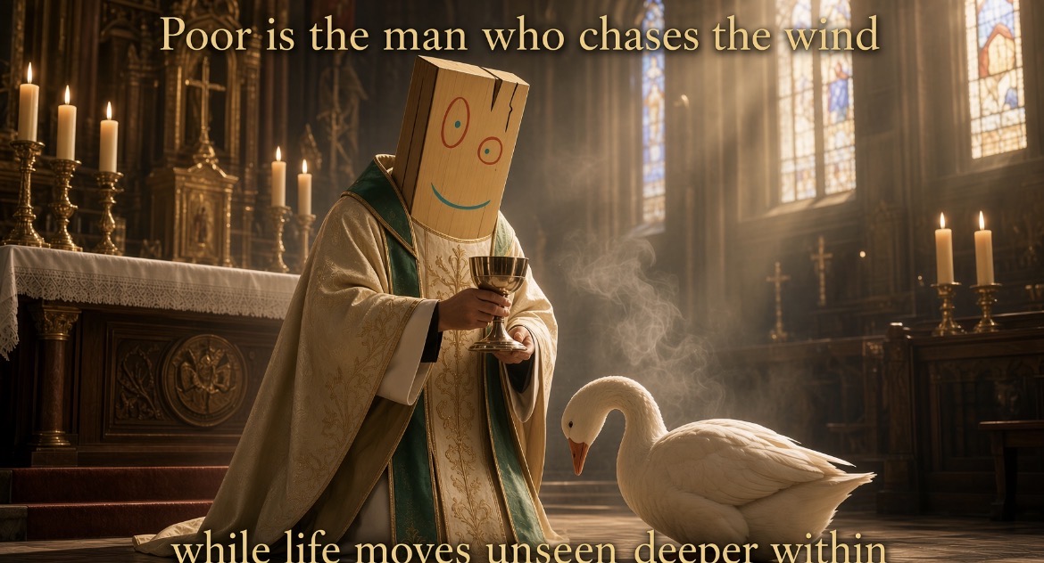 Poor is the man ….