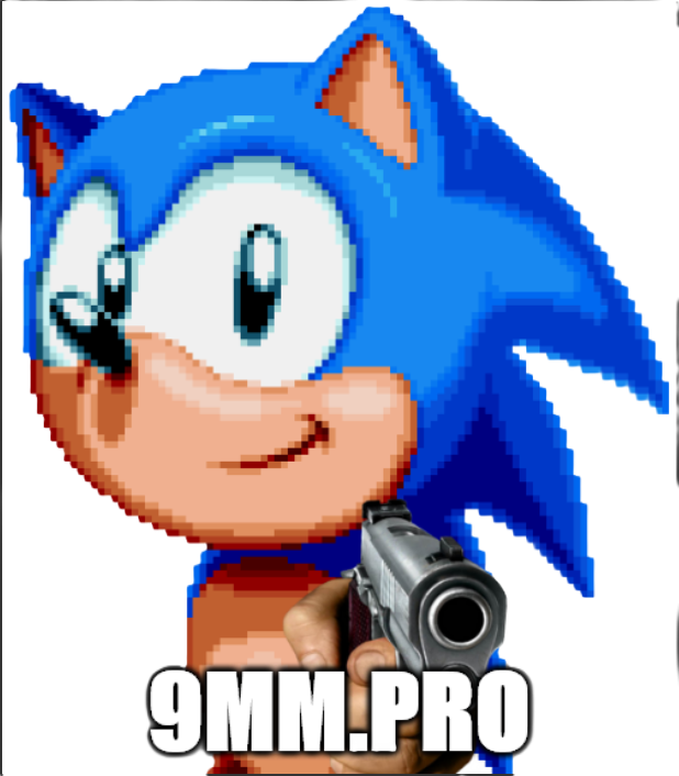9mm.pro on Sonic sticker