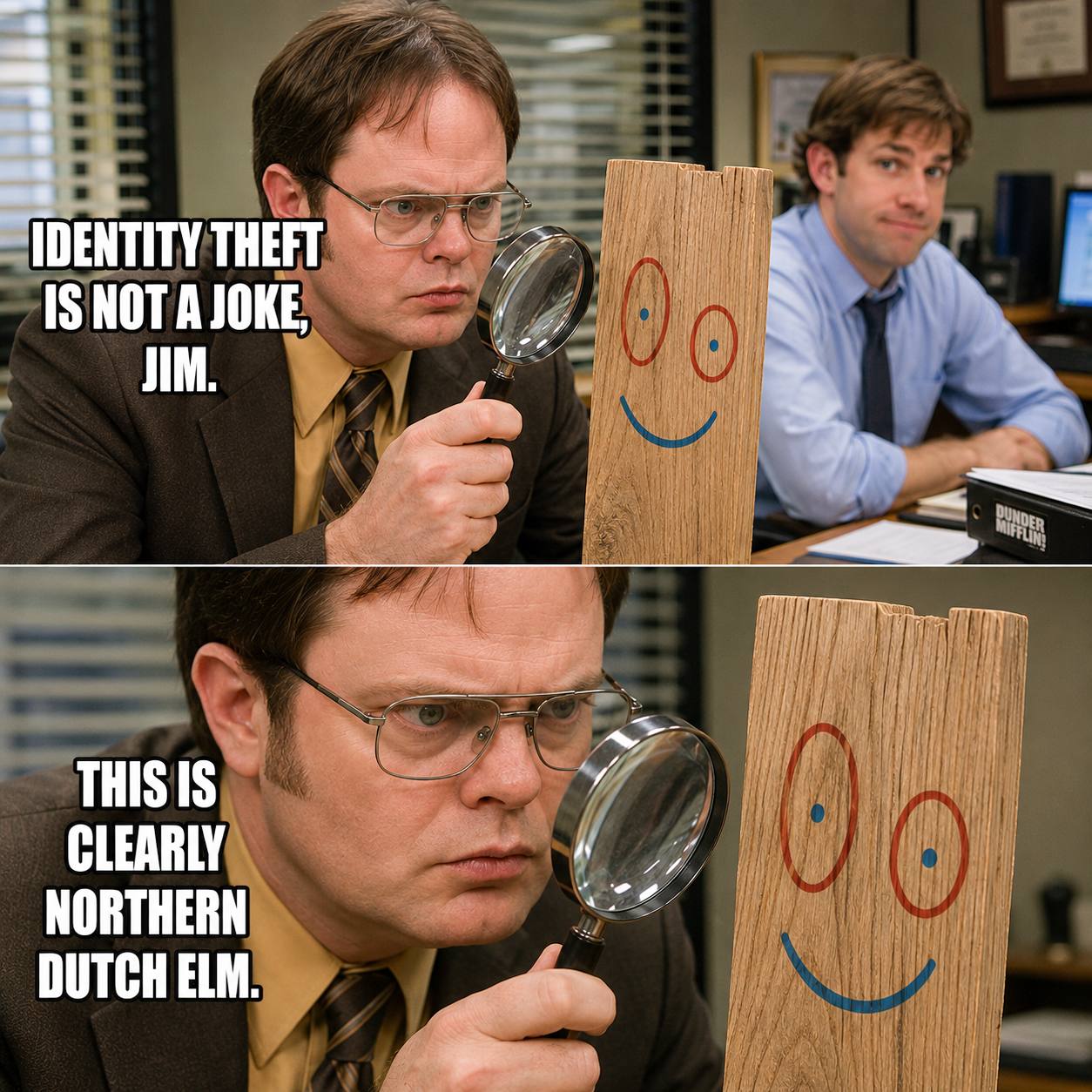 Dwight Examines Plank
