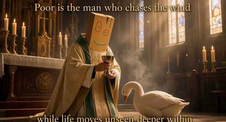 Poor is the man ….