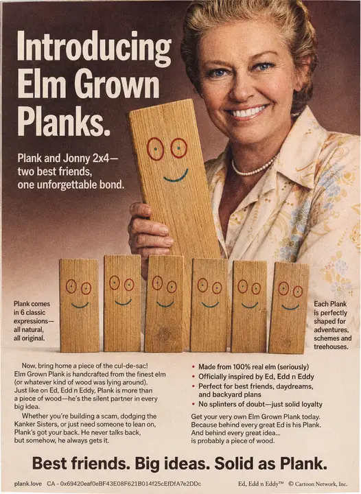 Elm Grown Planks (Old Folgers Coffee Ad)
