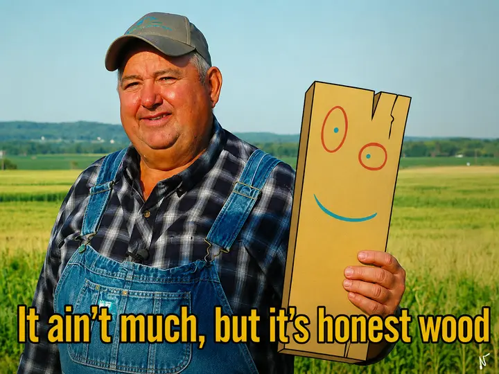 It Ain’t Much, But It’s Honest Wood