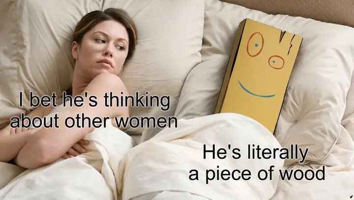 He's Literally A Piecs Of Wood